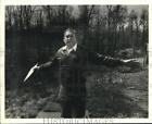 1984 Press Photo David Ewell, Jr. in Devil&#39;s Swamp: &quot;Paradise&quot; turned wasteland.