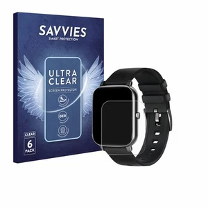 6x Folie für Ibettertec Smartwatch 1.69" Schutzfolie Displayschutz Display Klar - Photo 1/11