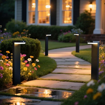 Solar Pathway Lights - Walkway Solar Lights for outside - PIR Sensor & Two Light - Image 1 of 4