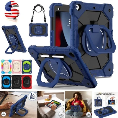 Rugged Rotating Stand Case For iPad (A16)/10th 9th 8th 7th 6th 5th Gen 11"/10.2" - Image 1 of 4