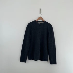 Smartwool Hudson Trail Fleece Crew Sweater in Charcoal Gray Mens Size Large - Picture 1 of 6
