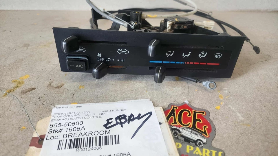 92-97 Toyota 4Runner T100 Tacoma Pickup Truck AC Heater Control 4-SLIDER-TYPE Foto 1 de 4