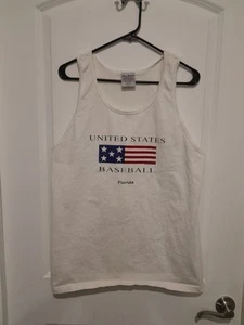 Vintage Pluma United States Baseball Florida Tank Top Size Large - Picture 1 of 6