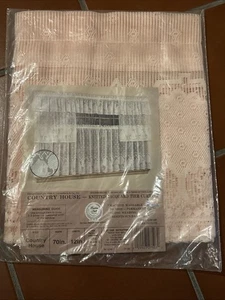 Country Country House  Knitted Jacquard Tiered Curtains *Vintage* - Picture 1 of 8