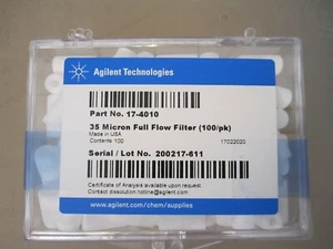 Agilent 17-4010 UHMWPE Sampling Filters, 35 μm, White, 100/pk - READ - Picture 1 of 7