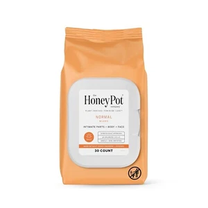 Paquete de 2 toallitas normales diarias The Honey Pot Company equilibrio de pH 30 unidades cada una - Imagen 1 de 2