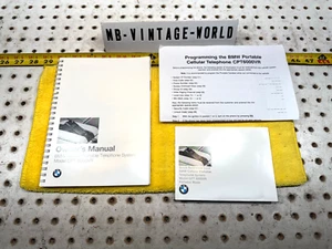 OEM BMW 1997 E38 7 series Cellular Telephone Operation OEM 3 Booklets / paper - Picture 1 of 19