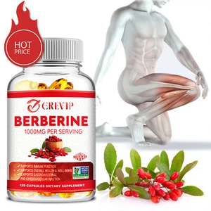 Berberina 1000 mg - Colesterol saludable, antiinflamatorio, apoyo para el azúcar en la sangre - Imagen 1 de 12