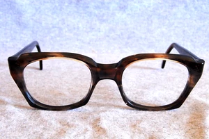 airco usa z87 safety glasses frames vintage 1950's horn rim 52-20-5-1/2 - Picture 1 of 4