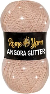 Angora Glitter Garn | #2 Fine Sport USA 4 ply UK | Metallic-Wolle | Glitzernd... - Bild 1 von 7