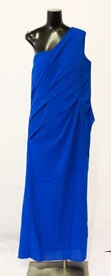 TS Couture Women's One Shoulder Chiffon Jumpsuit LV5 Royal Blue(See Description) - Image 1 of 4