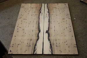 PALE MOON / BLACK AND WHITE EBONY bookmatched guitar drop top sets - Picture 1 of 3