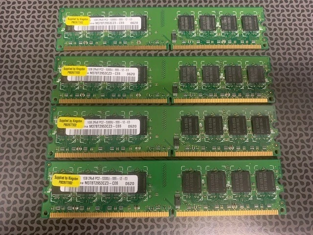 Kingston M378T2953CZ3-CE6 P802677X02, 1GB 2Rx8 PC2-5300U-555-12-E3, 0620 - Image 1 of 1