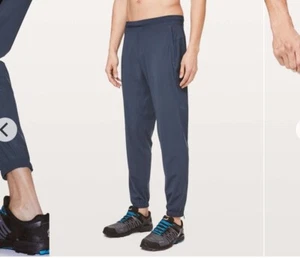 Lululemon Men Surge joggers, Gray/Blue , Size L B164 - B166 - Picture 1 of 12
