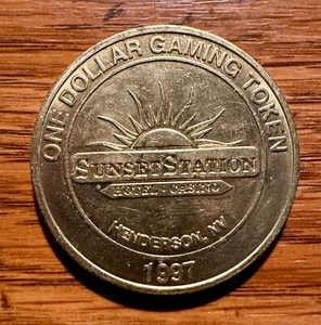 $1 SUNSET STATION LAS VEGAS SLOT TOKEN - Picture 1 of 1