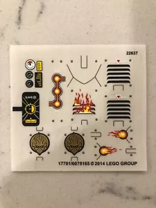 LEGO STICKER SHEET for 70142 Eris' Fire Eagle Flyer, Genuine! - Picture 1 of 1