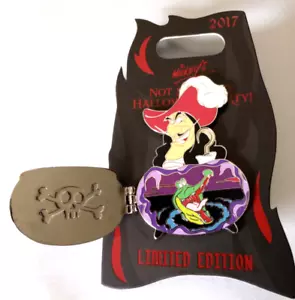 2017 Disney Mickey's Not So Scary Halloween Party HOOK Cauldron Hinged Pin LE - Picture 1 of 3