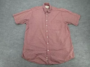 Camisa Eddie Bauer Para Hombres Grande Roja A Cuadros Seersucker Manga Corta Abotonada Adulto L - Imagen 1 de 20