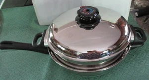 Multi Ply 12 Element T304 Surgical Steel Waterless Greaseless 11" Frying Pan 4pc - Picture 1 of 12