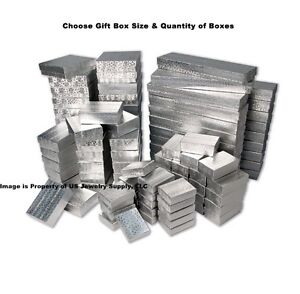 Economy Silver Gift Boxes Wholesale Jewelry Coins Collectibles Packaging Boxes