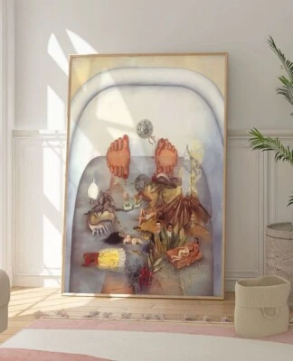 Impresión de Frida Kahlo What The Water Gave Me, póster surrealismo moderno, arte de galería Foto 1 de 4