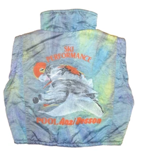 Vintage Anzi Besson wendbare Damen Ski Snowboard Winter Weste Größe 12 US 40 EUR - Bild 1 von 12