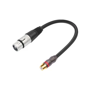 30Cm RCA Female To 3Pin-XLR Female Adapter Cable for Microphone Amplifier Mixer - Zdjęcie 1 z 12