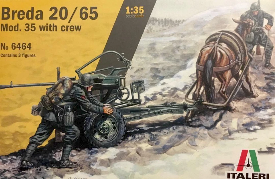 Italeri - 1/35 Breda 20/65 with Crew