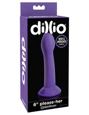 Pipedream Dillio 6" Please-Her Dildo -Suction Mounted Beginner's Dildo Dong - Image 1 of 4