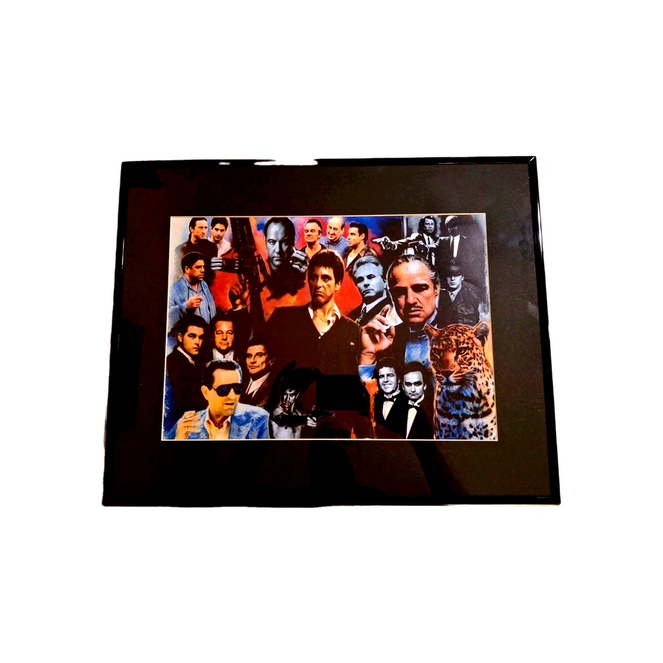 Arte Pop Enmarcado Scarface, Soprano Goodfellas, Pulp Fiction Gotti 20x16" TOTALMENTE NUEVO Foto 1 de 4