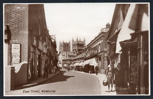 Postkarte Wimborne Minster Dorset Geschäfte in East Street RP - Bild 1 von 2
