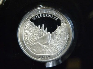 2019 S SILVER GEM PROOF RIVER OF NO RETURN ATB QUARTER 99.9% SILVER FREE SHIP - Picture 1 of 1