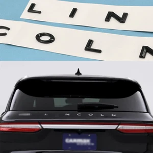 Lincoln emblem Glossy Black letters badge decal For Navigator Aviator MKZ OEM - Picture 1 of 9