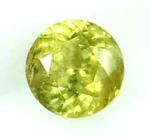 SPHENE TITANITE NATURAL 0.53 Cts LOVELY COLOR GOOD LUSTER ROUND LOOSE GEM STONE - Picture 1 of 3