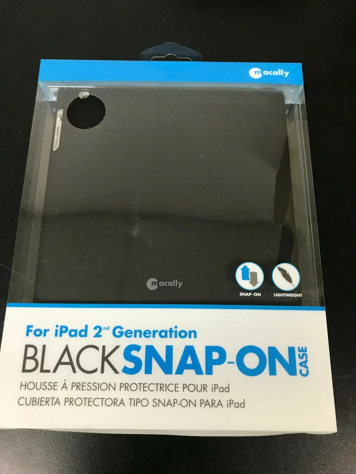 Macally SNAP2B Black Snap-On Protective Case for iPad 2nd Generation - Image 1 of 4