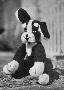 1950's PUPPY - COPY vintage toy knitting pattern - Bild 1 von 1