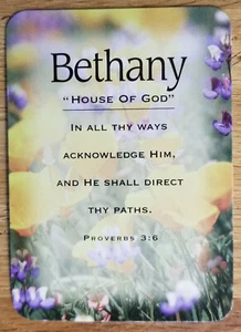 Bethany "House of God" Keepsake Name Card - Confirmation Birthday - Picture 1 of 1