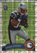 2011 Topps Chrome Xfractors New England Patriots Football Card #184 Shane Vereen