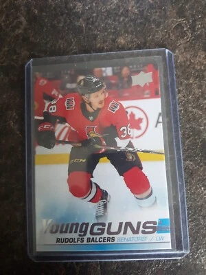 2019-20 Upper Deck Series 1 Young Guns YG Rudolfs Balcers RC Card# 218 - Image 1 of 2