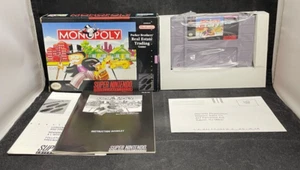 Monopoly (Super Nintendo/SNES) Complete CIB w/Reg Card Tested - Picture 1 of 9