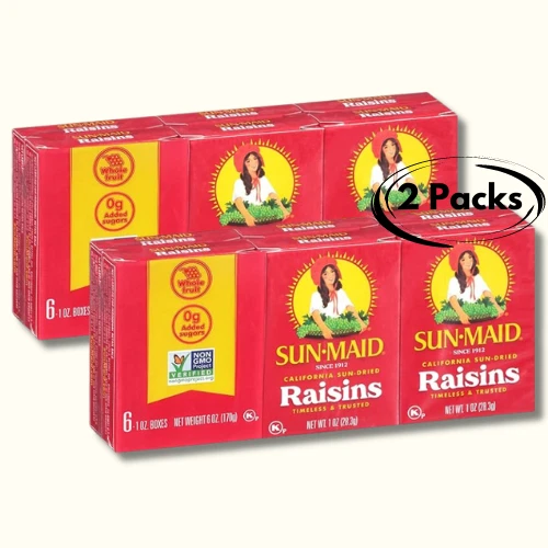 Sun-Maid Raisins Seedless, 1oz - 6 CT (2 PACKS) - FREE SHIPPING - Image 1 of 3