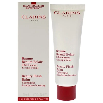 CLARINS Beauty Flash Balm ~3-in-1 Day Cream~ 50ml/1.7oz, NIB Foil Sealed Tube - Image 1 of 3