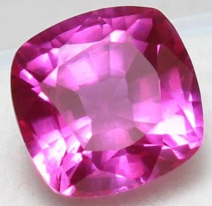 Natürlicher Utah roter Beryll Bixbit zertifiziert 6x6 mm Kissen unbeheizt lose Edelstein - Bild 1 von 8