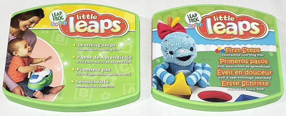 2 Leap Frog Baby Little Leaps First Steps & Learning Steps Interactive DVD Disc - Image 1 of 1