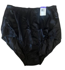 Vanity Fair Lace Brief Panties Polyester Vintage 13001 Black Lace NWT Size 8 - Picture 1 of 8