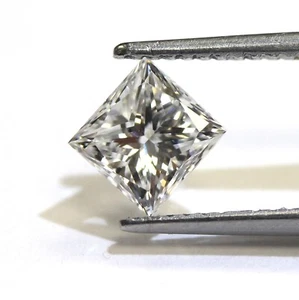 GIA certified loose 1ct SI1 F princess cut diamond vintage Natural square - Picture 1 of 7