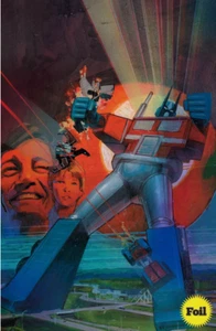 TRANSFORMERS 40th ANNIVERSARY #1 SIENKIEWICZ NYCC 2024 EXCL VIRGIN FOIL VARIANT - Picture 1 of 4