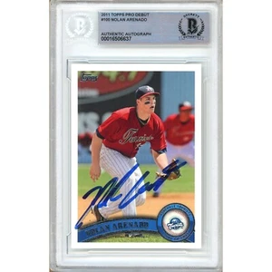 Nolan Arenado Auto 2011 Topps Pro Debut #11 St Louis Cardinals Signed Beckett - Picture 1 of 6