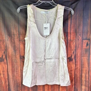 Sophie Rue Basic Satin Tank Top Creme Gr. XS Klassisch Neu mit Etikett - Bild 1 von 12