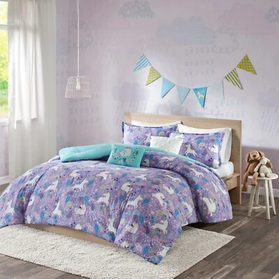 Intelligent Design Kids Lola Unicorn Cotton Comforter Set - Image 1 of 4
